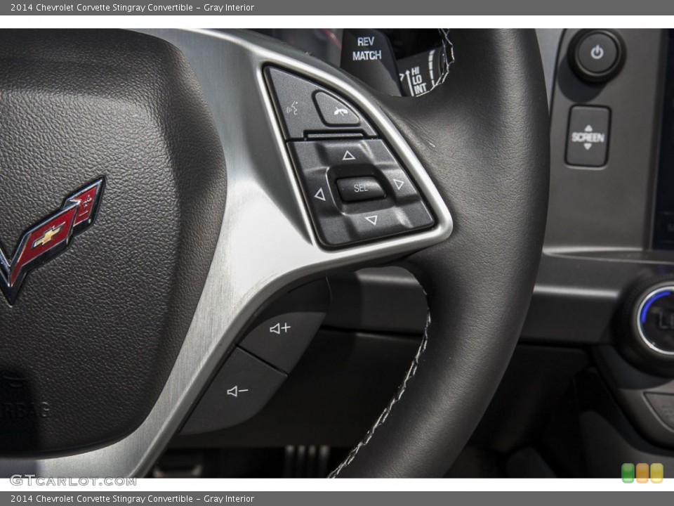 Gray Interior Controls for the 2014 Chevrolet Corvette Stingray Convertible #102089739