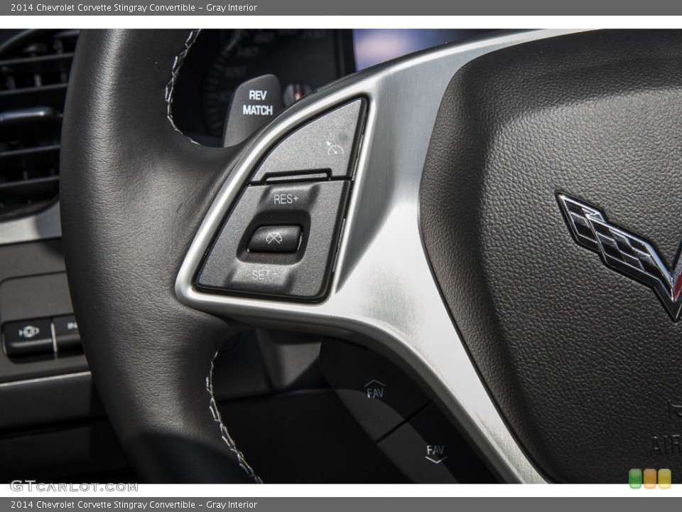 Gray Interior Controls for the 2014 Chevrolet Corvette Stingray Convertible #102089772