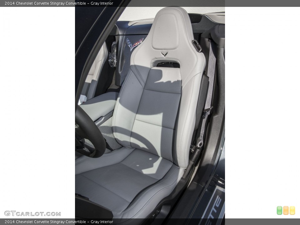 Gray Interior Front Seat for the 2014 Chevrolet Corvette Stingray Convertible #102089844