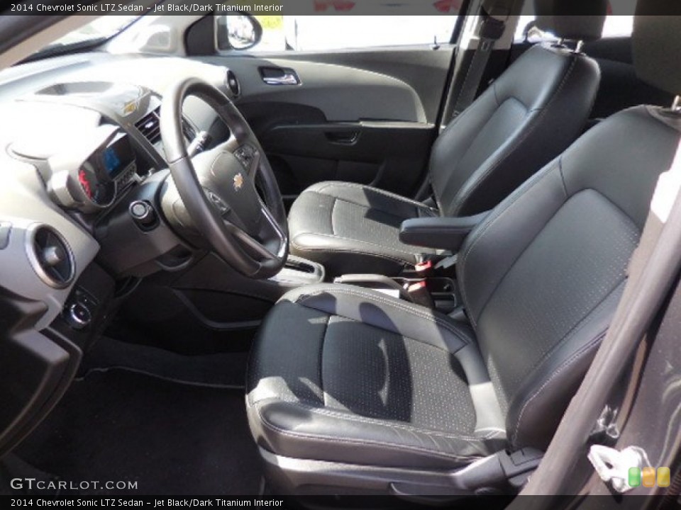 Jet Black/Dark Titanium Interior Front Seat for the 2014 Chevrolet Sonic LTZ Sedan #102094314