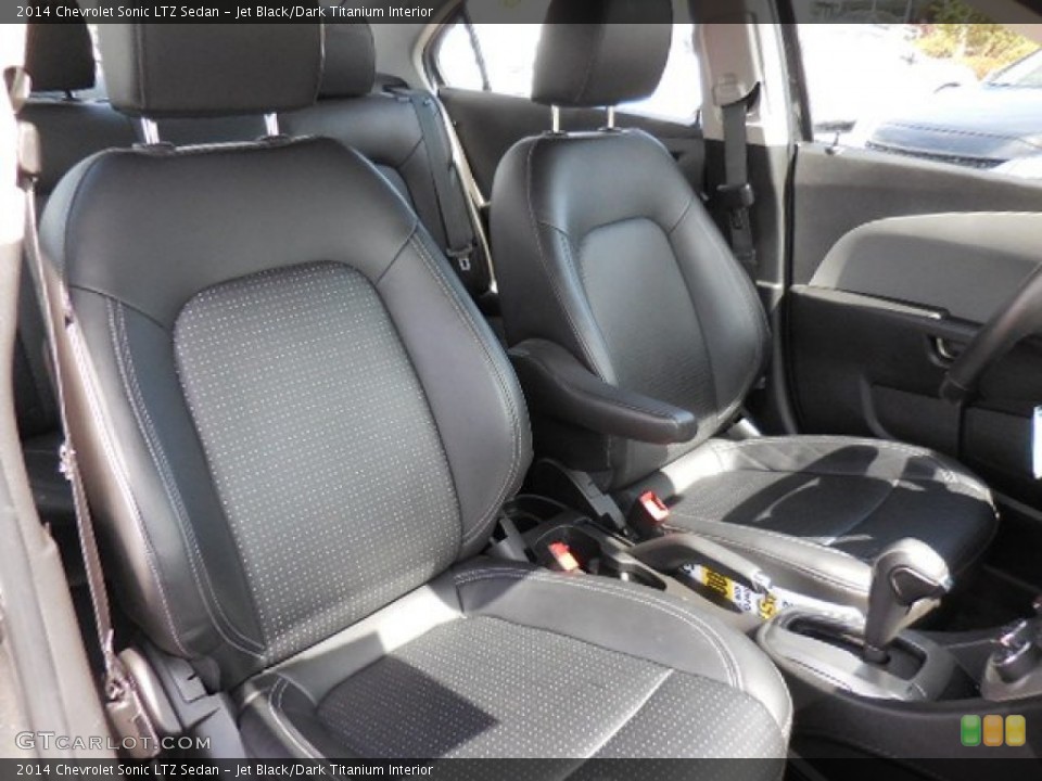 Jet Black/Dark Titanium Interior Front Seat for the 2014 Chevrolet Sonic LTZ Sedan #102094491