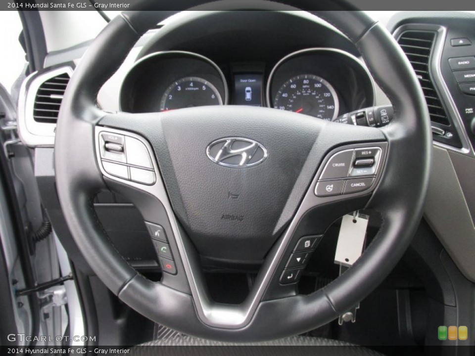 Gray Interior Steering Wheel for the 2014 Hyundai Santa Fe GLS #102099162
