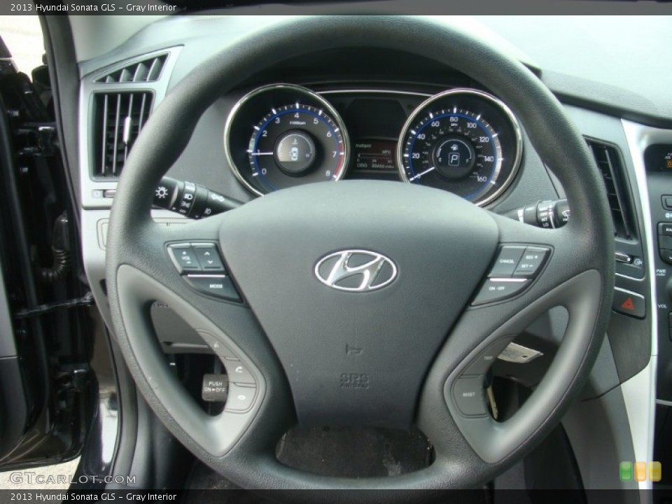 Gray Interior Steering Wheel for the 2013 Hyundai Sonata GLS #102099252