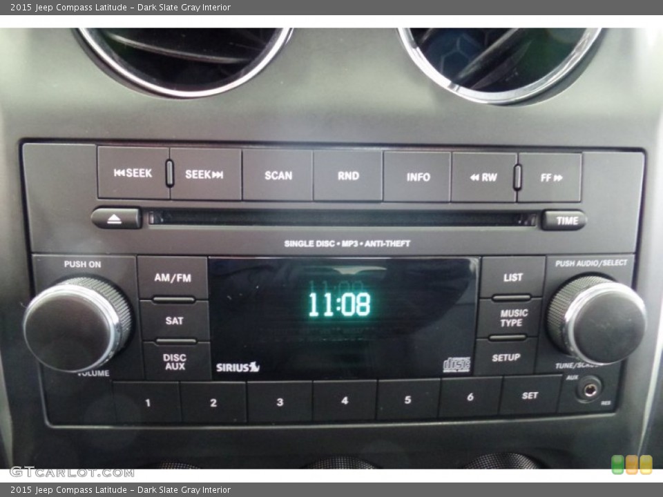 Dark Slate Gray Interior Audio System for the 2015 Jeep Compass Latitude #102101556