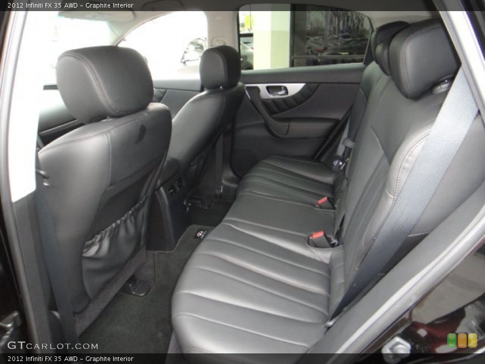 Graphite Interior Rear Seat for the 2012 Infiniti FX 35 AWD #102102654