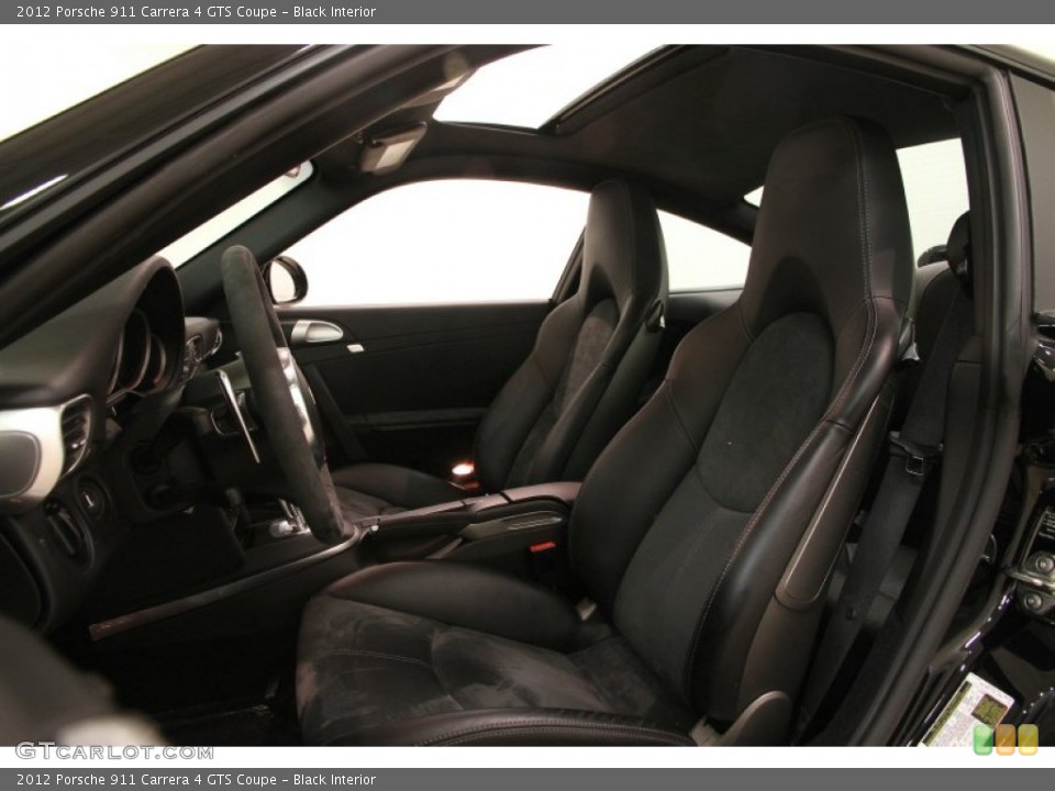 Black Interior Front Seat for the 2012 Porsche 911 Carrera 4 GTS Coupe #102102939