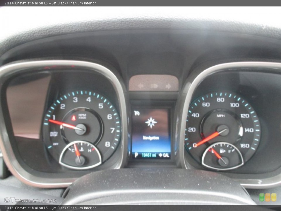Jet Black/Titanium Interior Gauges for the 2014 Chevrolet Malibu LS #102116322