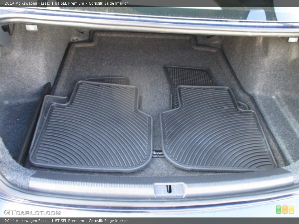 Cornsilk Beige Interior Trunk for the 2014 Volkswagen Passat 1.8T SEL Premium #102116694