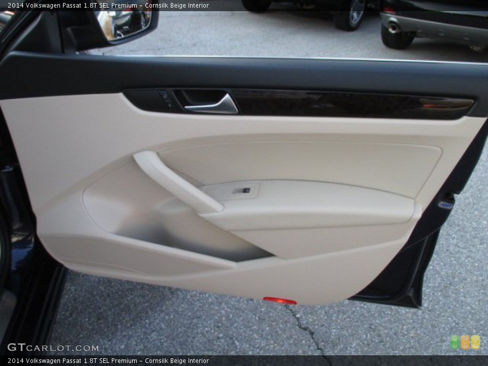 Cornsilk Beige Interior Door Panel for the 2014 Volkswagen Passat 1.8T SEL Premium #102116778