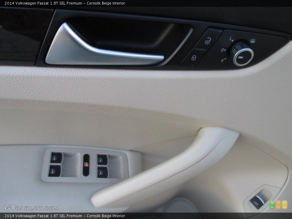 Cornsilk Beige Interior Door Panel for the 2014 Volkswagen Passat 1.8T SEL Premium #102116889