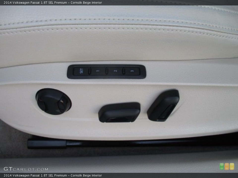 Cornsilk Beige Interior Controls for the 2014 Volkswagen Passat 1.8T SEL Premium #102116910