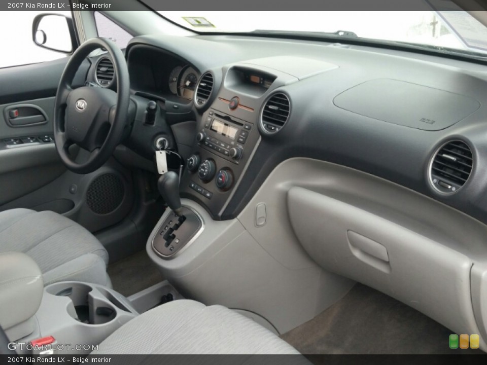 Beige Interior Dashboard for the 2007 Kia Rondo LX #102122484