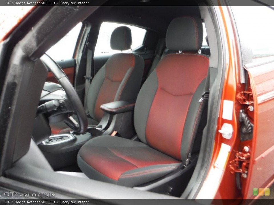 Black/Red 2012 Dodge Avenger Interiors