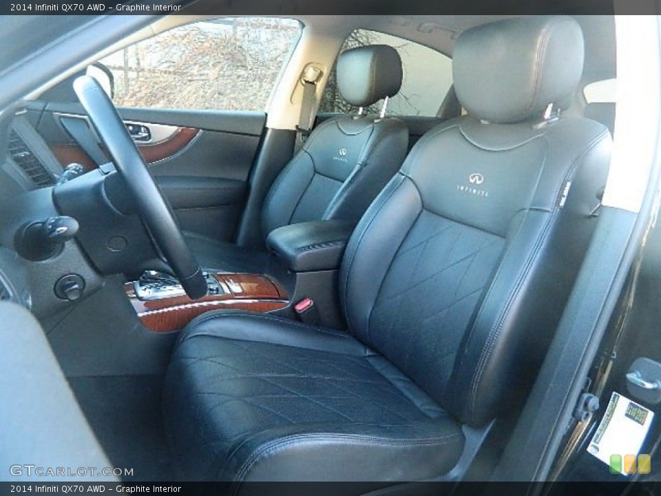 Graphite Interior Front Seat for the 2014 Infiniti QX70 AWD #102124224