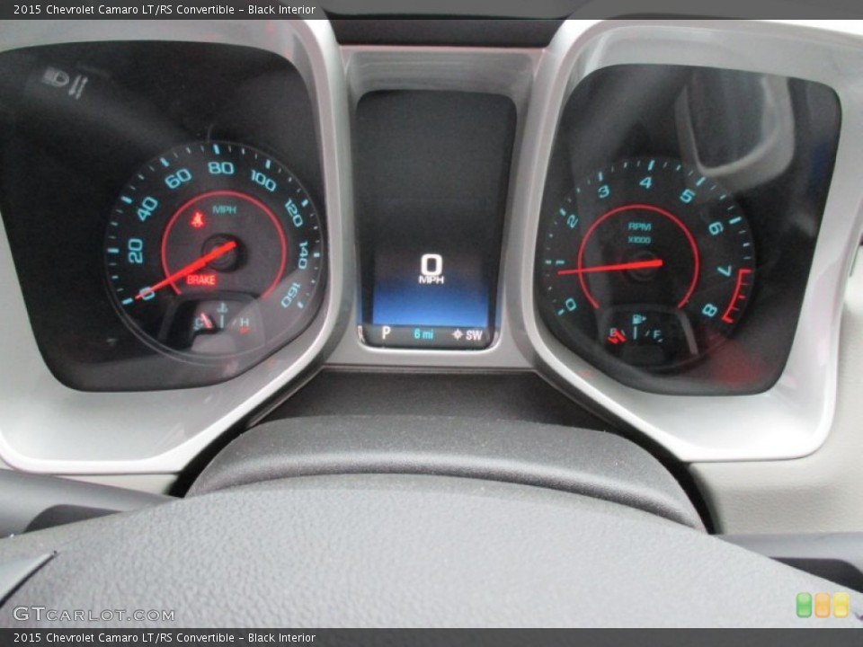 Black Interior Gauges for the 2015 Chevrolet Camaro LT/RS Convertible #102129234