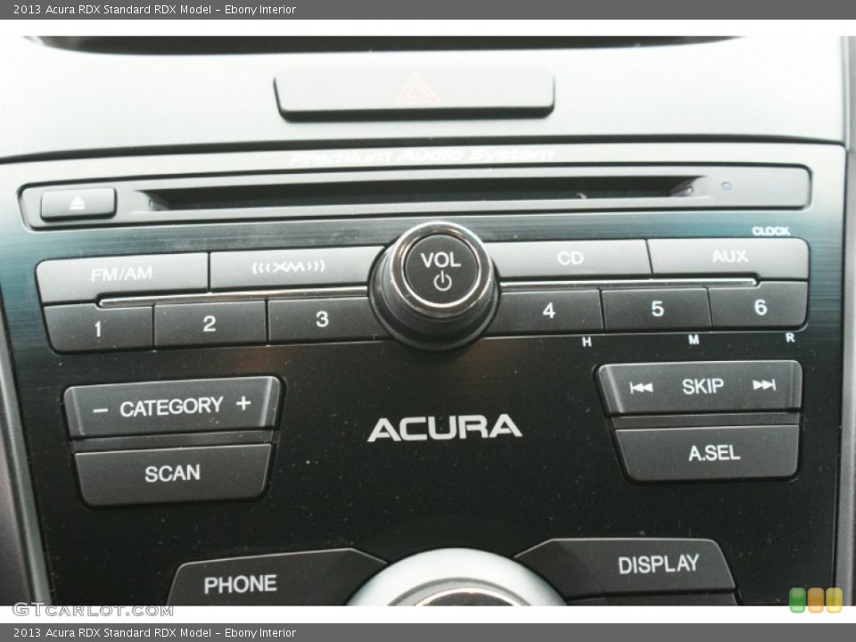 Ebony Interior Controls for the 2013 Acura RDX  #102135003