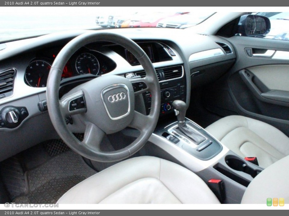 Light Gray Interior Photo for the 2010 Audi A4 2.0T quattro Sedan #102136029