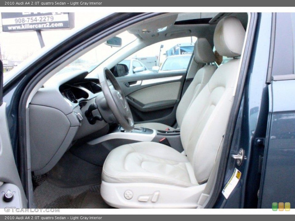 Light Gray Interior Front Seat for the 2010 Audi A4 2.0T quattro Sedan #102136050