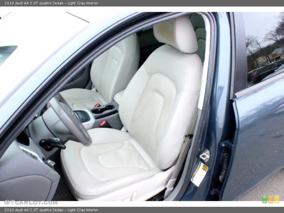 Light Gray Interior Front Seat for the 2010 Audi A4 2.0T quattro Sedan #102136068