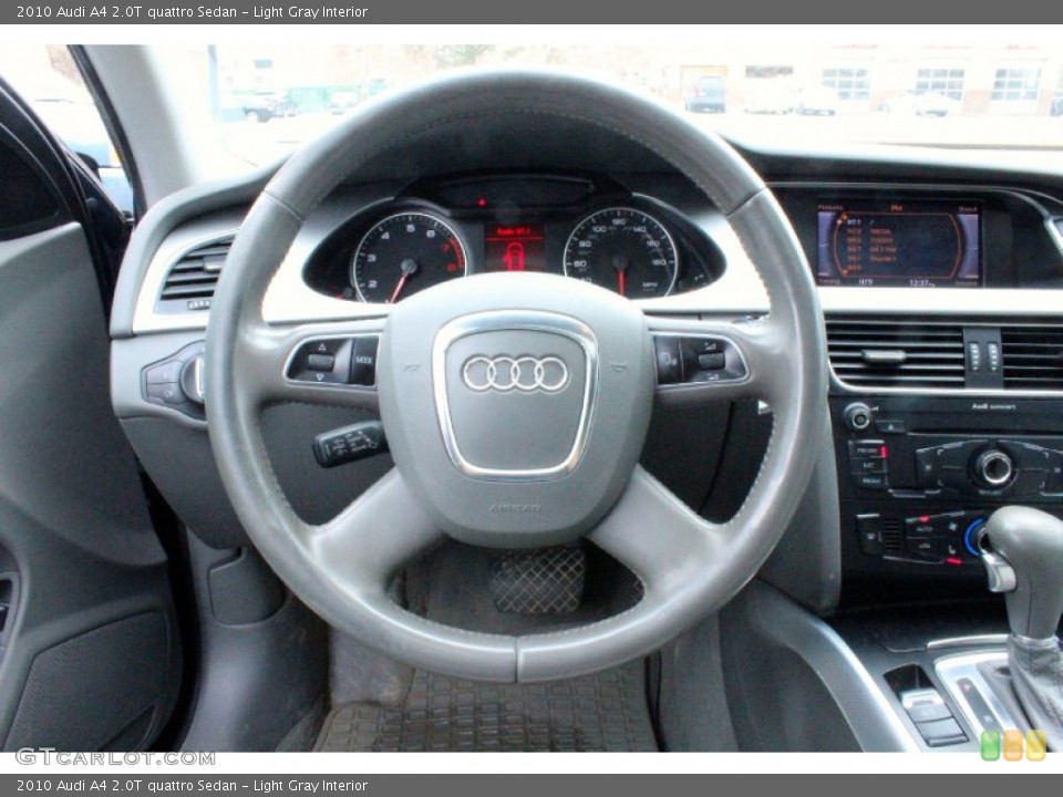 Light Gray Interior Steering Wheel for the 2010 Audi A4 2.0T quattro Sedan #102136089