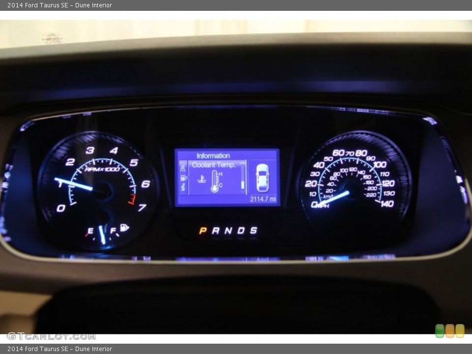 Dune Interior Gauges for the 2014 Ford Taurus SE #102136542
