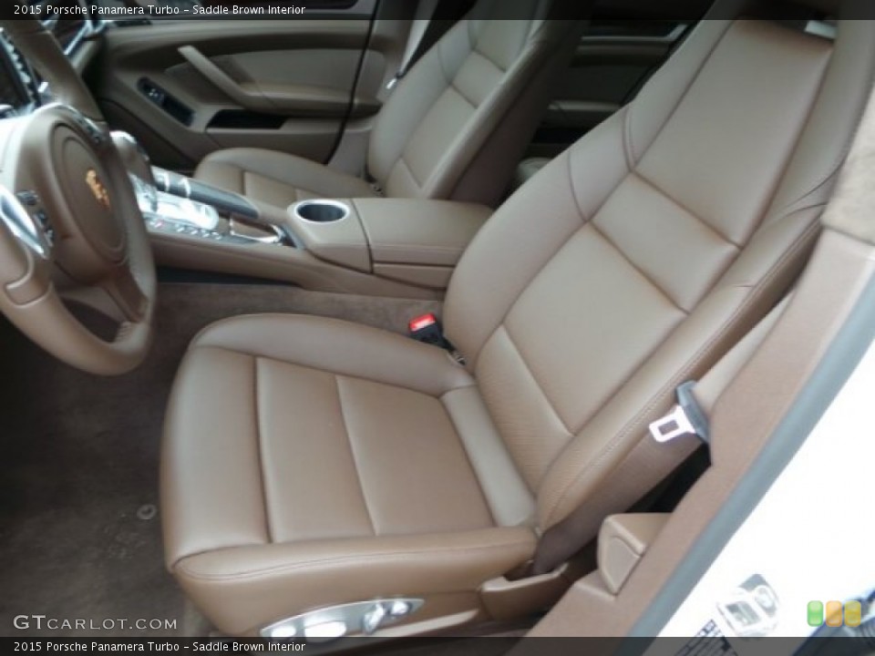 Saddle Brown Interior Front Seat for the 2015 Porsche Panamera Turbo #102137109
