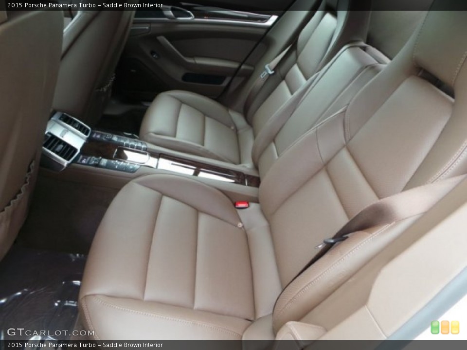 Saddle Brown Interior Rear Seat for the 2015 Porsche Panamera Turbo #102137346