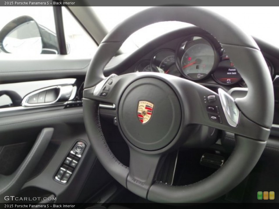 Black Interior Steering Wheel for the 2015 Porsche Panamera S #102138087