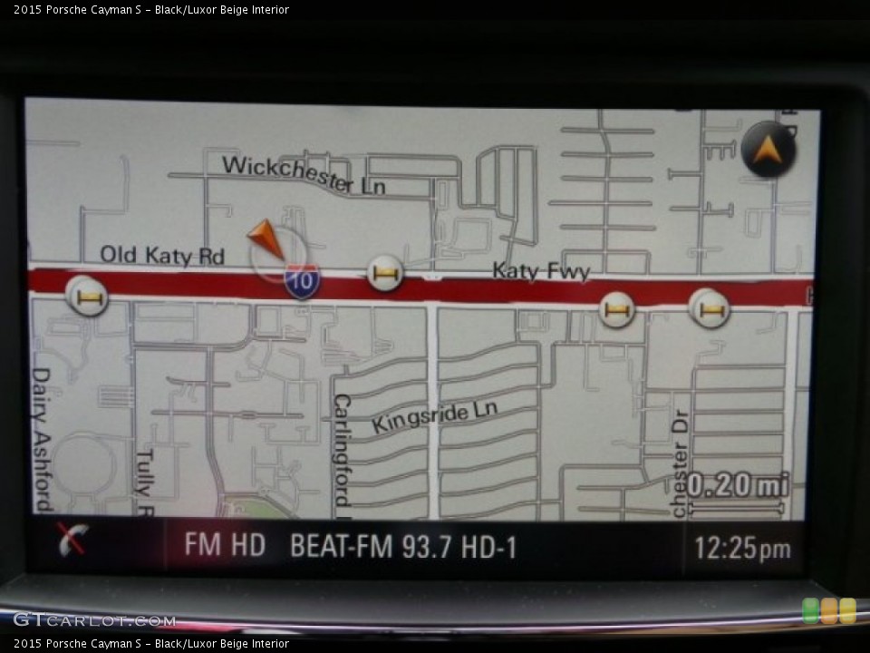 Black/Luxor Beige Interior Navigation for the 2015 Porsche Cayman S #102138567