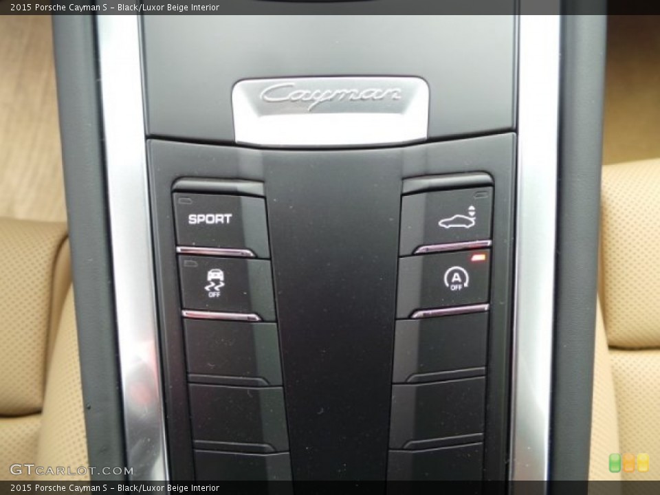 Black/Luxor Beige Interior Controls for the 2015 Porsche Cayman S #102138615