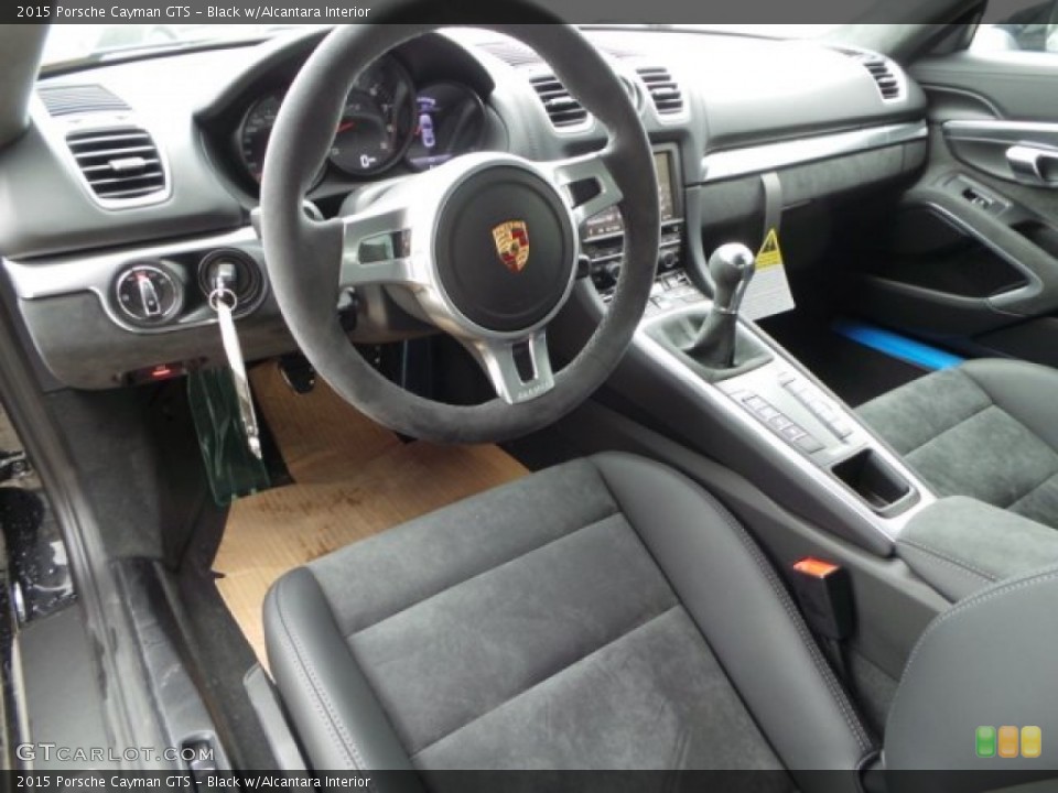 Black w/Alcantara 2015 Porsche Cayman Interiors