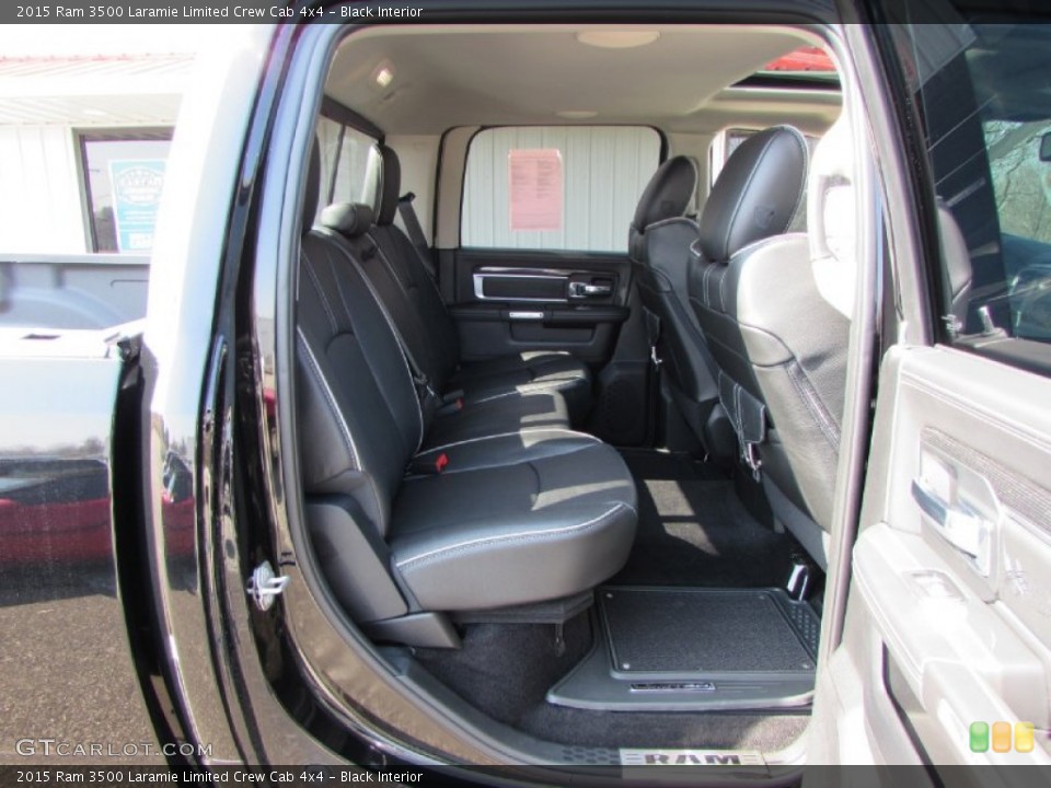 Black Interior Rear Seat for the 2015 Ram 3500 Laramie Limited Crew Cab 4x4 #102141159