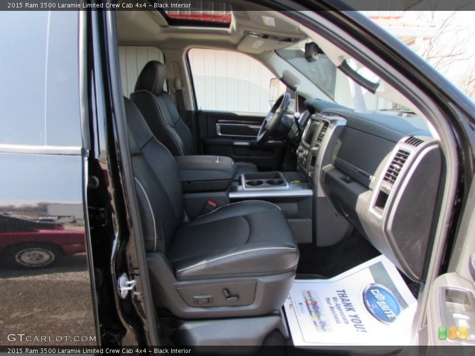 Black Interior Photo for the 2015 Ram 3500 Laramie Limited Crew Cab 4x4 #102141264