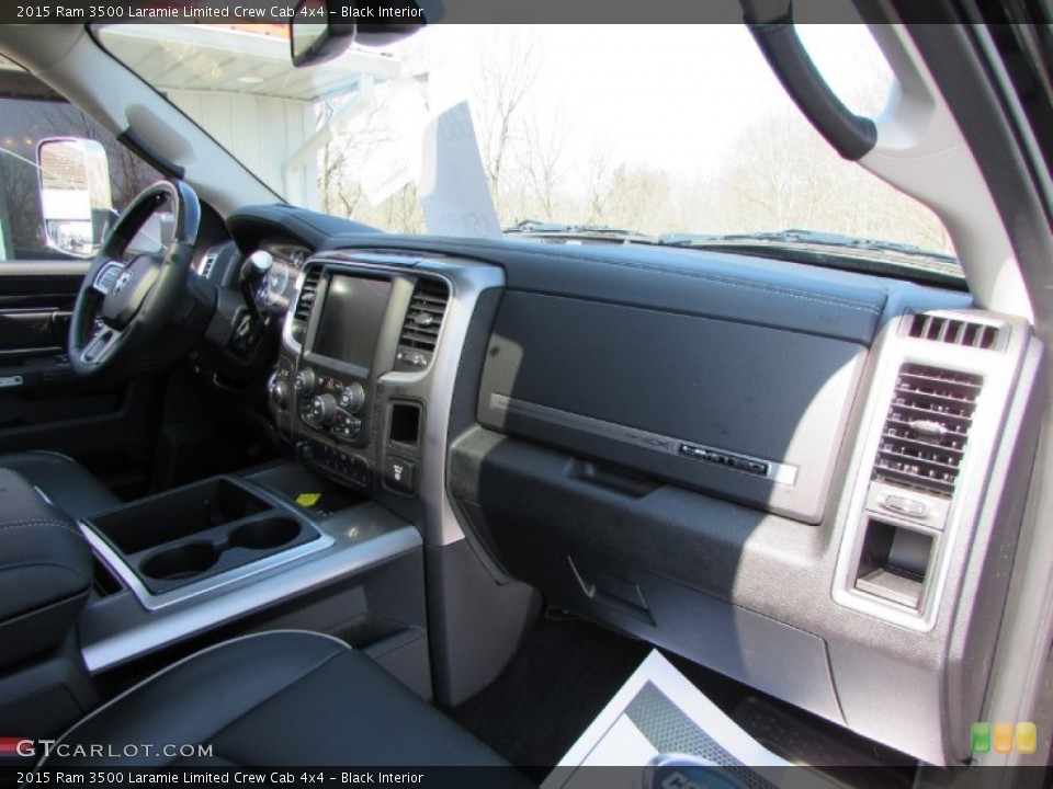 Black Interior Dashboard for the 2015 Ram 3500 Laramie Limited Crew Cab 4x4 #102141315