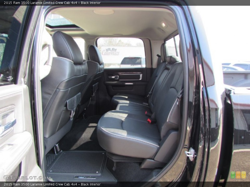 Black Interior Rear Seat for the 2015 Ram 3500 Laramie Limited Crew Cab 4x4 #102141347