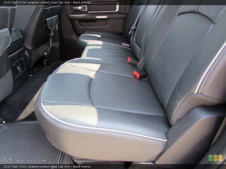 Black Interior Rear Seat for the 2015 Ram 3500 Laramie Limited Crew Cab 4x4 #102141360