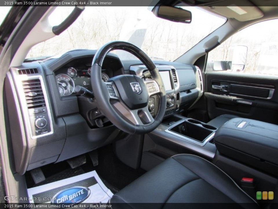 Black Interior Prime Interior for the 2015 Ram 3500 Laramie Limited Crew Cab 4x4 #102141477