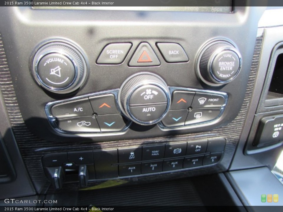 Black Interior Controls for the 2015 Ram 3500 Laramie Limited Crew Cab 4x4 #102141546