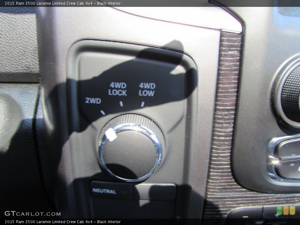 Black Interior Controls for the 2015 Ram 3500 Laramie Limited Crew Cab 4x4 #102141552