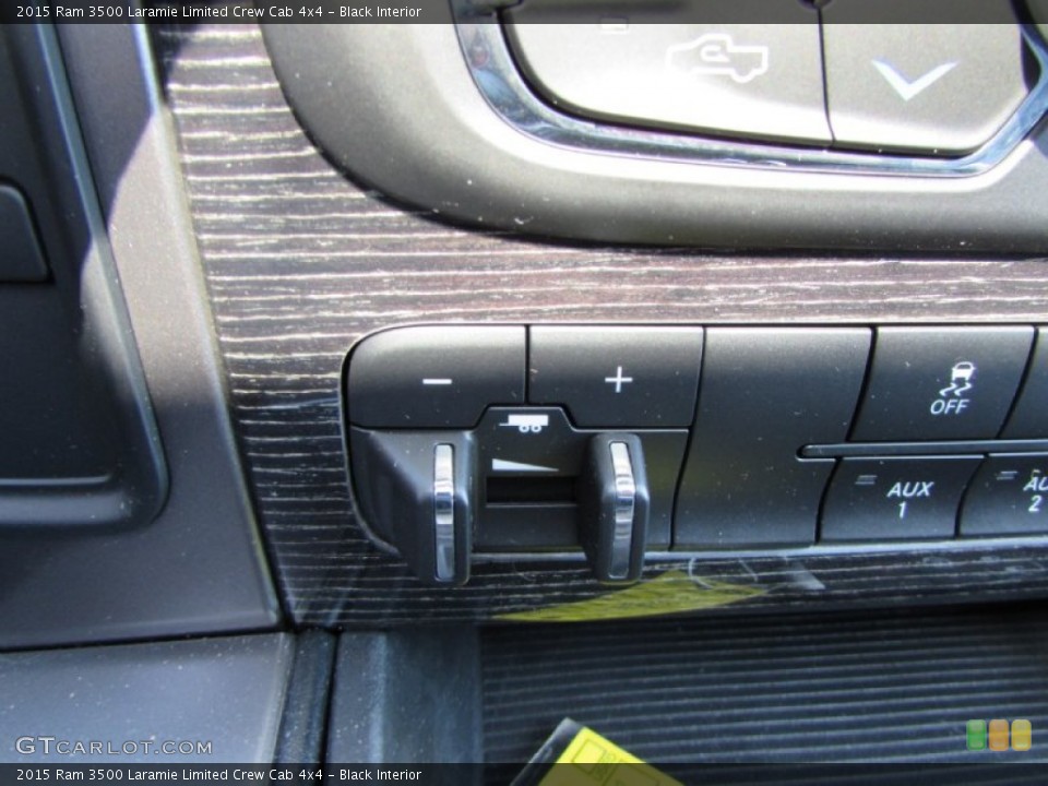 Black Interior Controls for the 2015 Ram 3500 Laramie Limited Crew Cab 4x4 #102141558