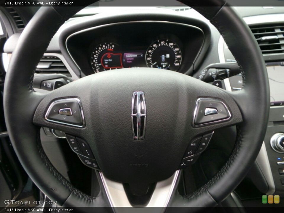 Ebony Interior Steering Wheel for the 2015 Lincoln MKC AWD #102141564
