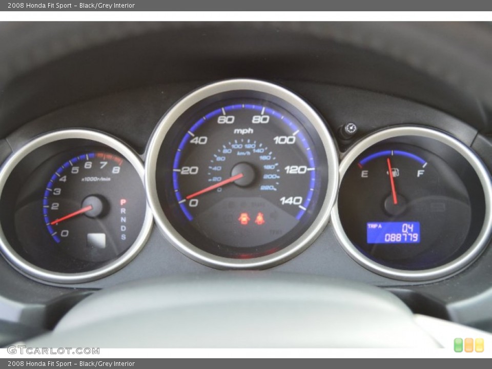 Black/Grey Interior Gauges for the 2008 Honda Fit Sport #102141999