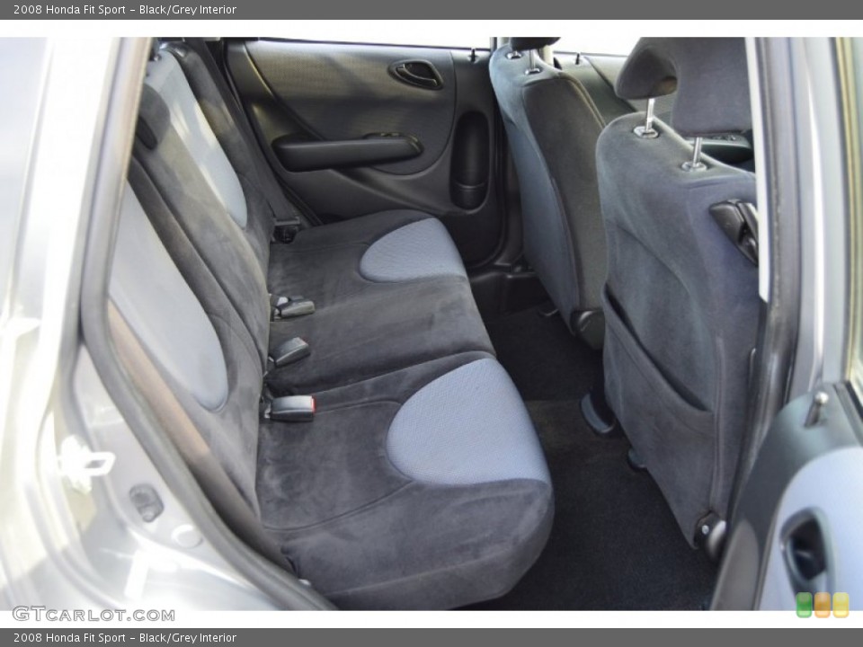 Black/Grey Interior Rear Seat for the 2008 Honda Fit Sport #102142041