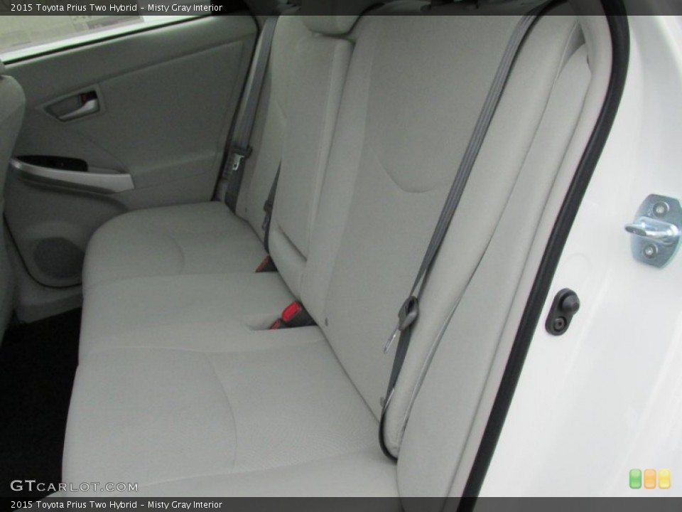 Misty Gray Interior Rear Seat for the 2015 Toyota Prius Two Hybrid #102145671