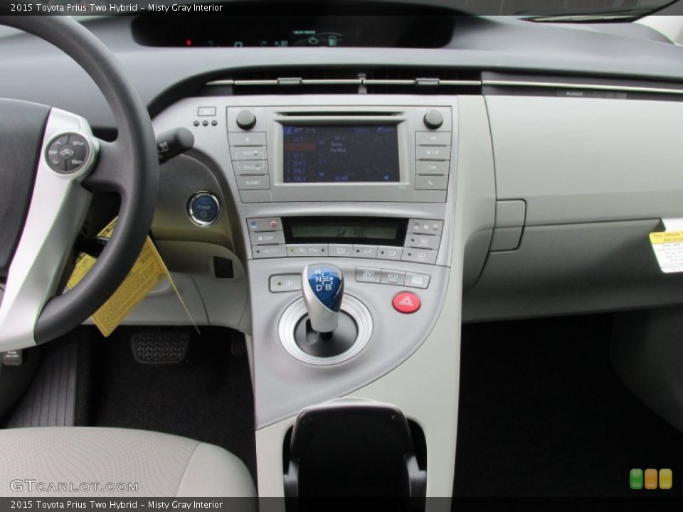 Misty Gray Interior Controls for the 2015 Toyota Prius Two Hybrid #102145689