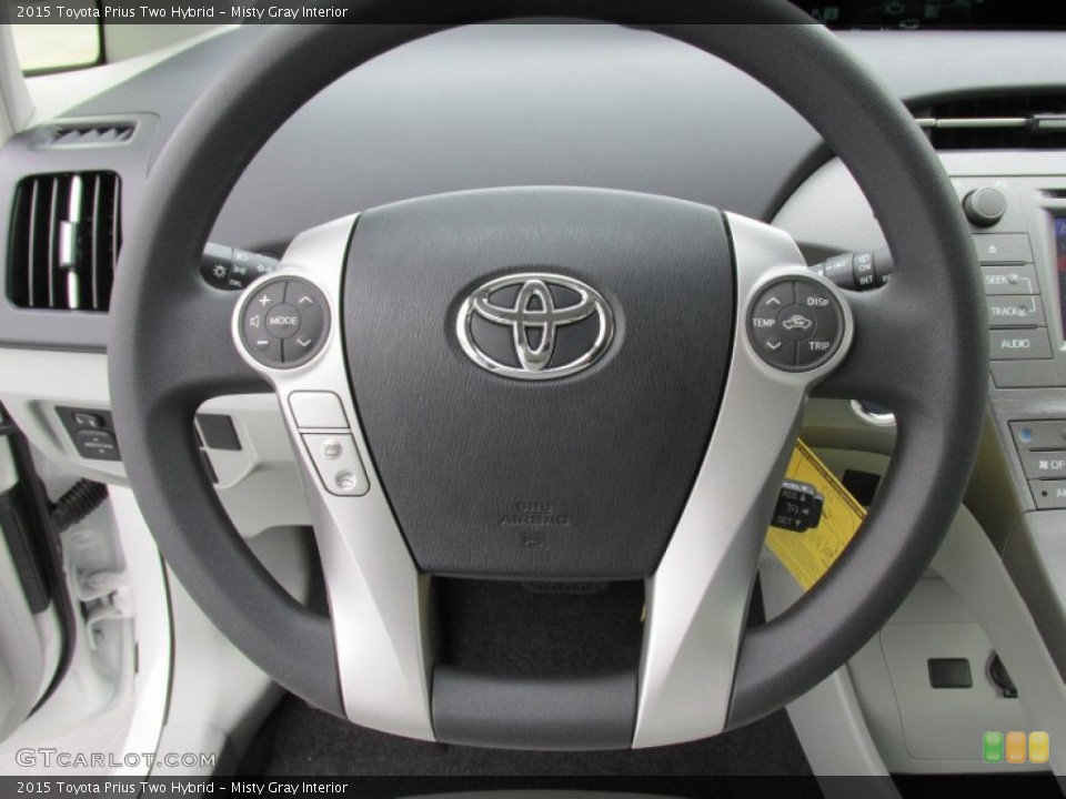 Misty Gray Interior Steering Wheel for the 2015 Toyota Prius Two Hybrid #102145707