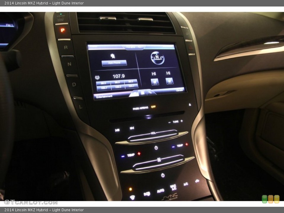 Light Dune Interior Controls for the 2014 Lincoln MKZ Hybrid #102147812