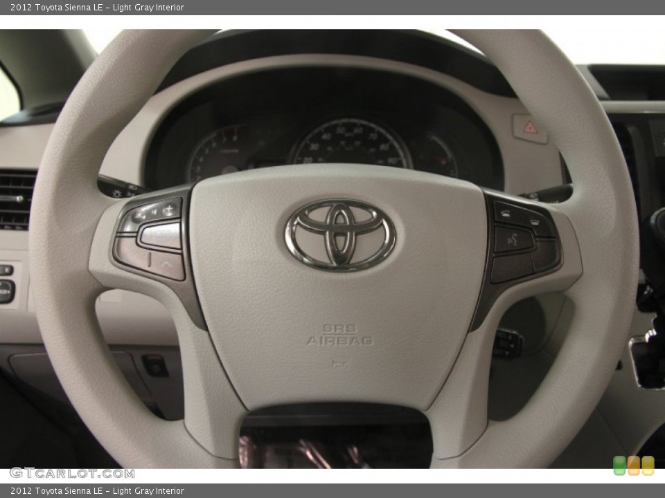 Light Gray Interior Steering Wheel for the 2012 Toyota Sienna LE #102148700