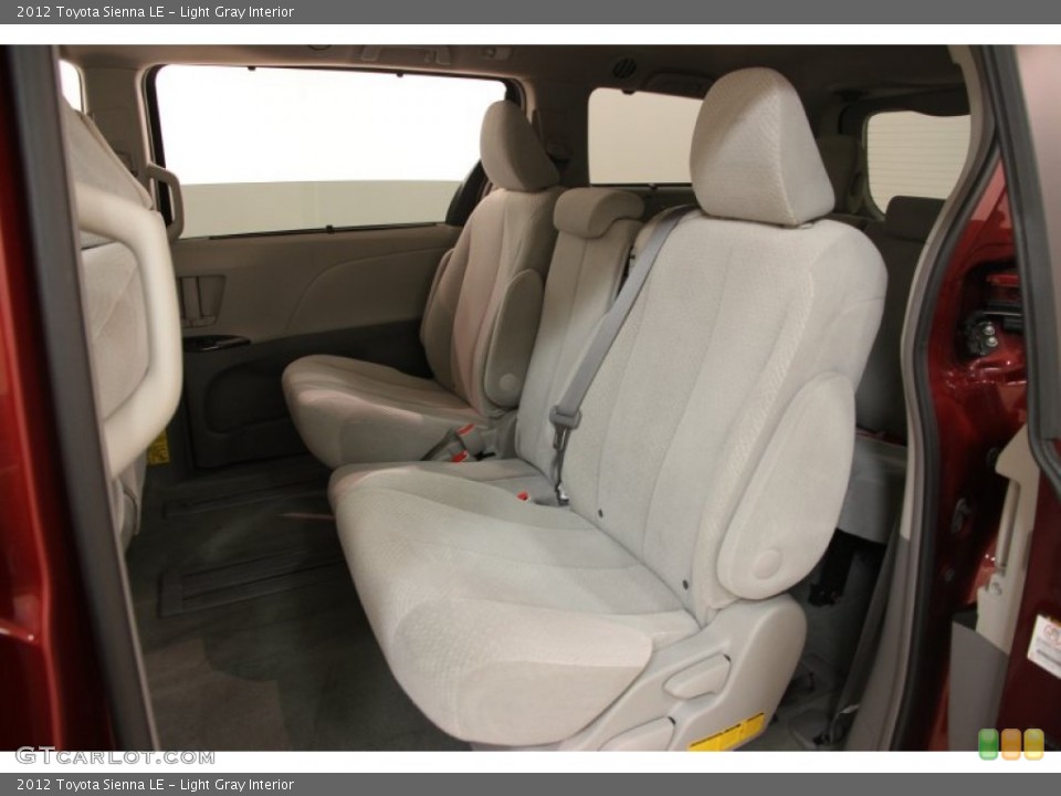 Light Gray Interior Rear Seat for the 2012 Toyota Sienna LE #102148898