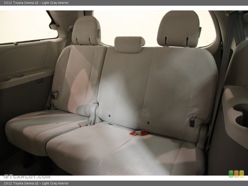 Light Gray Interior Rear Seat for the 2012 Toyota Sienna LE #102148901